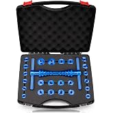 Devvicoo Bearing Press Kit for Bicycle Hub &amp; Pivot, 25PCS Universal Tool | Soft-Tail Frame Pivot Installation, Bushing Tool Included, Durable Steel Build, Fits Most MTB/Road Bike Hubs
