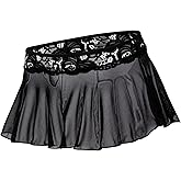 Pinup Doll Sheer Lace Skirt, Women's Lace Sheer Mini Skirt, Sizes Small Through XX-Large
