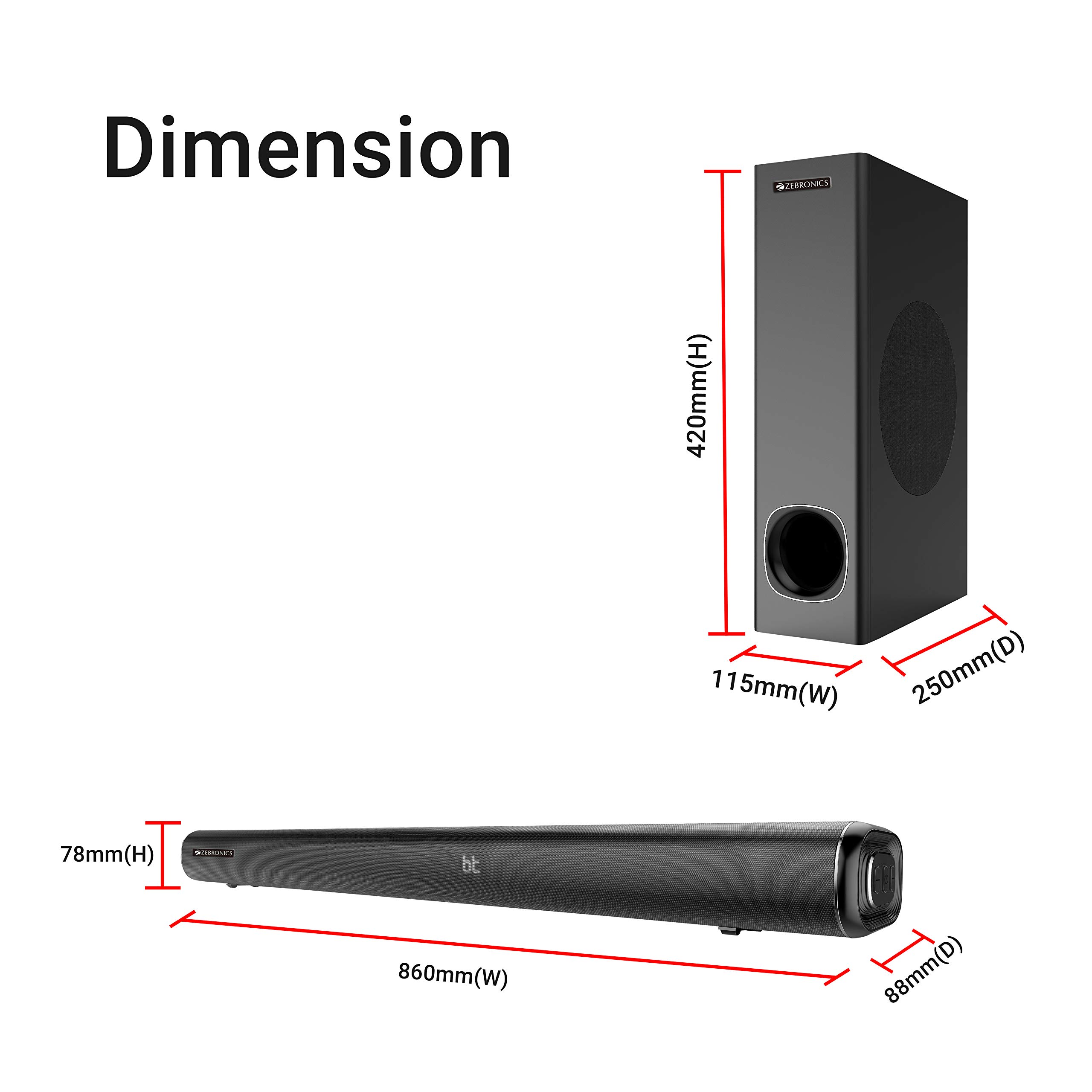 zebronics multimedia soundbar