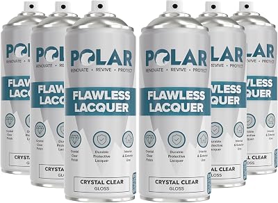 Polar Flawless Lacquer Spray 6x400ml Clear Gloss Finish UV Protection