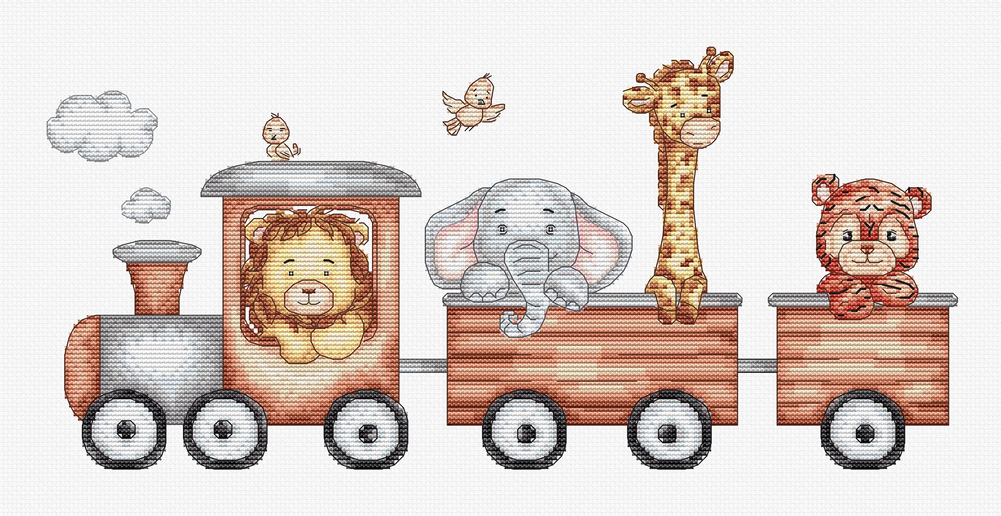 Luca-S Train Journey - Cross Stitch Kit