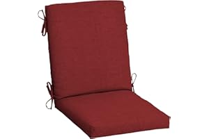ARDEN SELECTIONS Arden Outdoor Dining Chair Cushion, 20 x 20, Rain-Proof, Fade Resistant, Ruby Red Leala