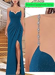 VFSHOW Womens 2025 Formal Prom High Slit Ruched