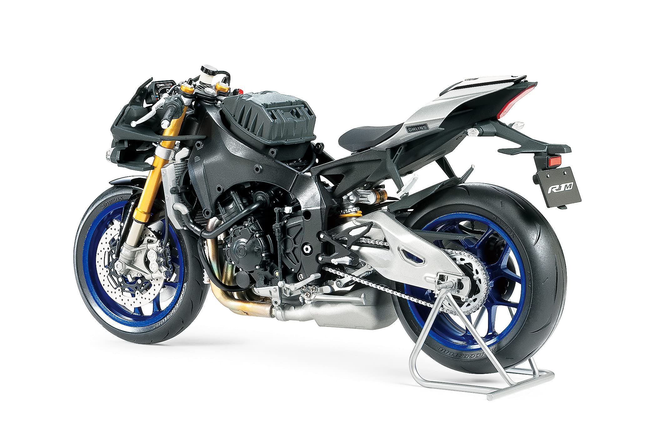 Tamiya TAM14133 300014133 Yamaha 14133 YZF-R1M Building 1:12 Scale High Fit Plastic Kit Model Motorcycle Assembly Unpainted, Unvarnished