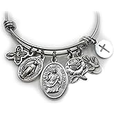 St. Apollonia Bangle Bracelet, Patron Saint Catholic Gift