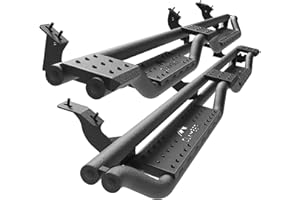 CLAMBER Running Boards for Tacoma 2005-2023 Double Cab Crew Cab with 4 Full Size Doors - 4.6 Inches Heavy Duty Side Step Rails Rock Sliders Nerf Bars