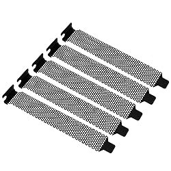 Mutai PCI Slot Cover 5PCS Black PCI Bracket Vented