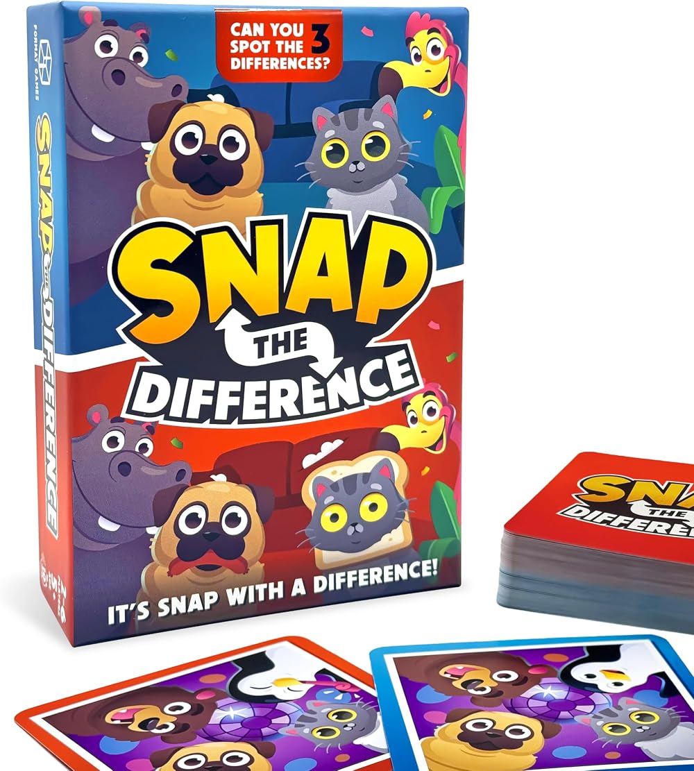 Format Games Snap the Difference Card Game – Fast-Paced Family Diff Spotter