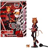 Monster High Boo-riginal Creeproduction Doll, Toralei Collectible Reproduction with Doll Stand, Diary, and Pet Saber-Tooth Tiger Sweet Fangs