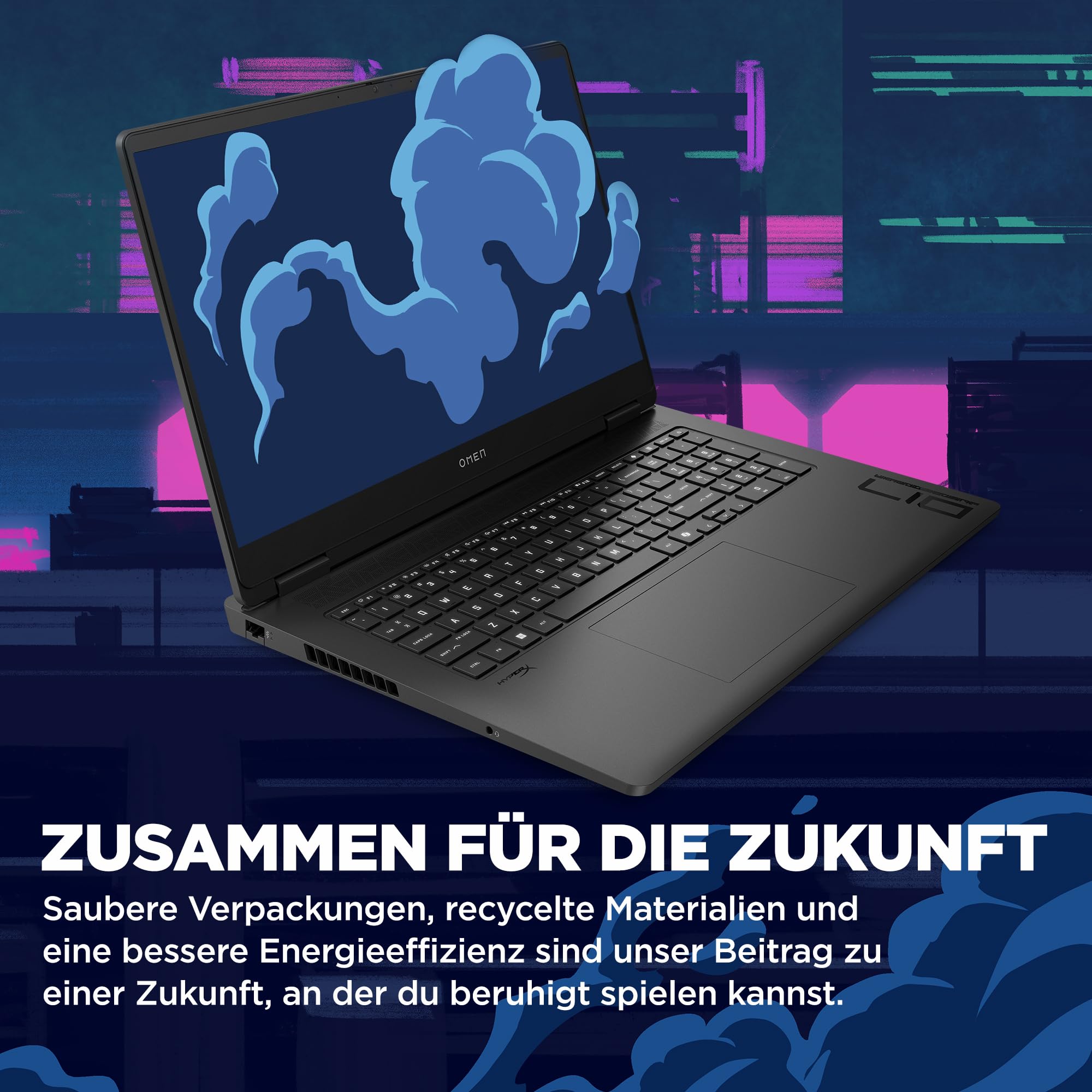HP Omen Gaming Laptop | 17,3 Zoll FHD-Display - 144 Hz | AMD Ryzen 7 8845HS | 16 GB DDR5 RAM (2x8 GB) | 512 GB | NVIDIA GeForce RTX 4060 Laptop-GPU (8 GB) | QWERTZ | Windows 11 Home | Shadow Black 6