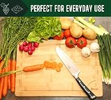 Harcas Premium Organic Bamboo Chopping Board Extra Large 45x30x2 cm view 2