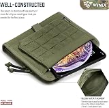 Wynex Tactical Folding Admin Pouch Molle Tool Bag Laser-Cut Design Utility view 4