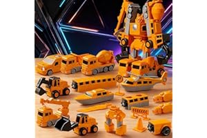 Magnetic Robo Car Set - 35PCS Robo car with Storage Box, Transform Engineering Car Assembled Toys, Creative Play for Kids Age