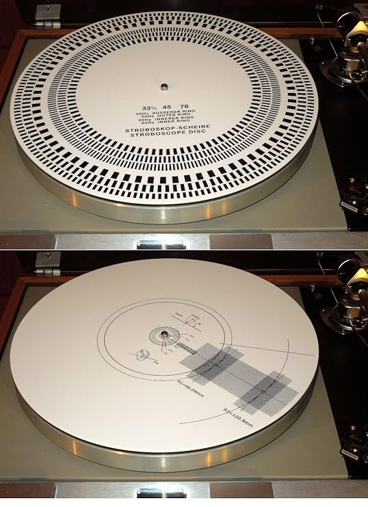 Estroboscopio de disco estroboscópico de acrílico para alinear el