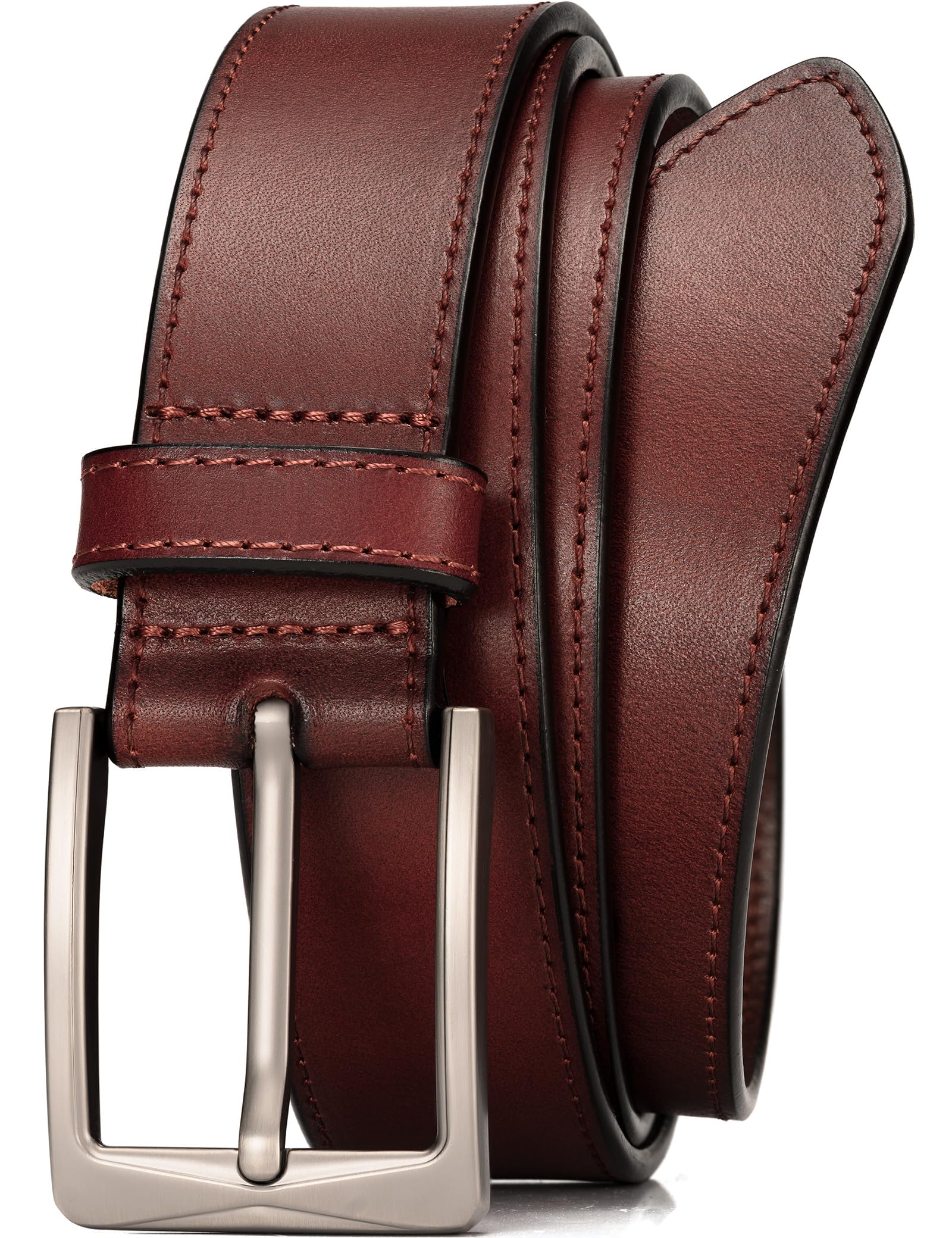 WOLFANT Men's 35mm Dress Casual Belt,100% Italian