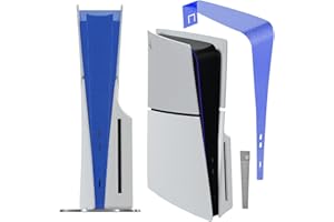 AJKTHGE Dust Cover Net for PS5 Slim Console (Short Version), New PS5 Slim Heatsink Barrier Pets Hair Anti-dust Cover Dustproof for PlayStation 5 Slim Optical Drive/Digital Version Accessories.(Blue)