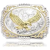 BBOTEN Bull Rider Belt Buckles Men, Western Cowboy Rodeo Champion Belt Buckle, Bull/Eagle/Horse Big Size Belt Buckle