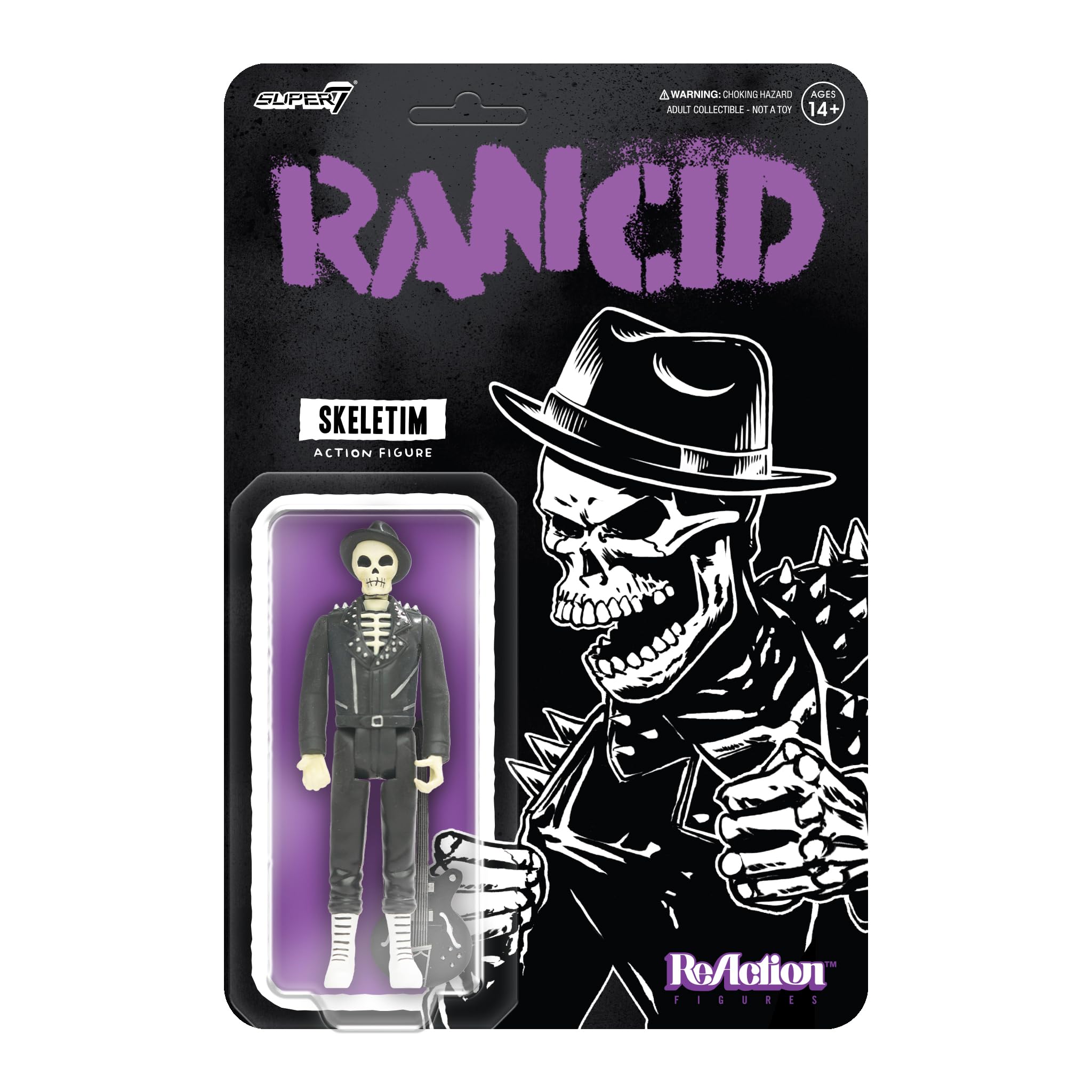 Super7 Rancid Reaction Figures Wave 05 - Skeletim (Time Bomb) Action Figure