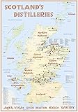 Scotland's Distilleries: Whisky-Karte mit allen schottischen