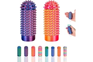 DITUFIDGTS Little Ouchie Pain Stim Fidget Spinner - 3D Printed Fidget Toys for Adults with ADHD, Anxiety & Stress Relief, Sensory Keychain for Desk, Office, Stocking Stuffers for Teens Adults (2 Pack)