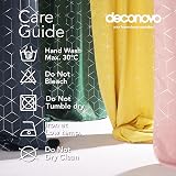Deconovo Blackout Eyelet Thermal Curtains 46 x 54 Grey Diamond Foil view 6