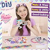 CITSKY Craft Kit Girls 6-12 Fashion Hair Accessories DIY Flower Making Set view 2