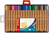Stabilo Point 88 Fineliner Pack of 25 Assorted Colors 0.4mm