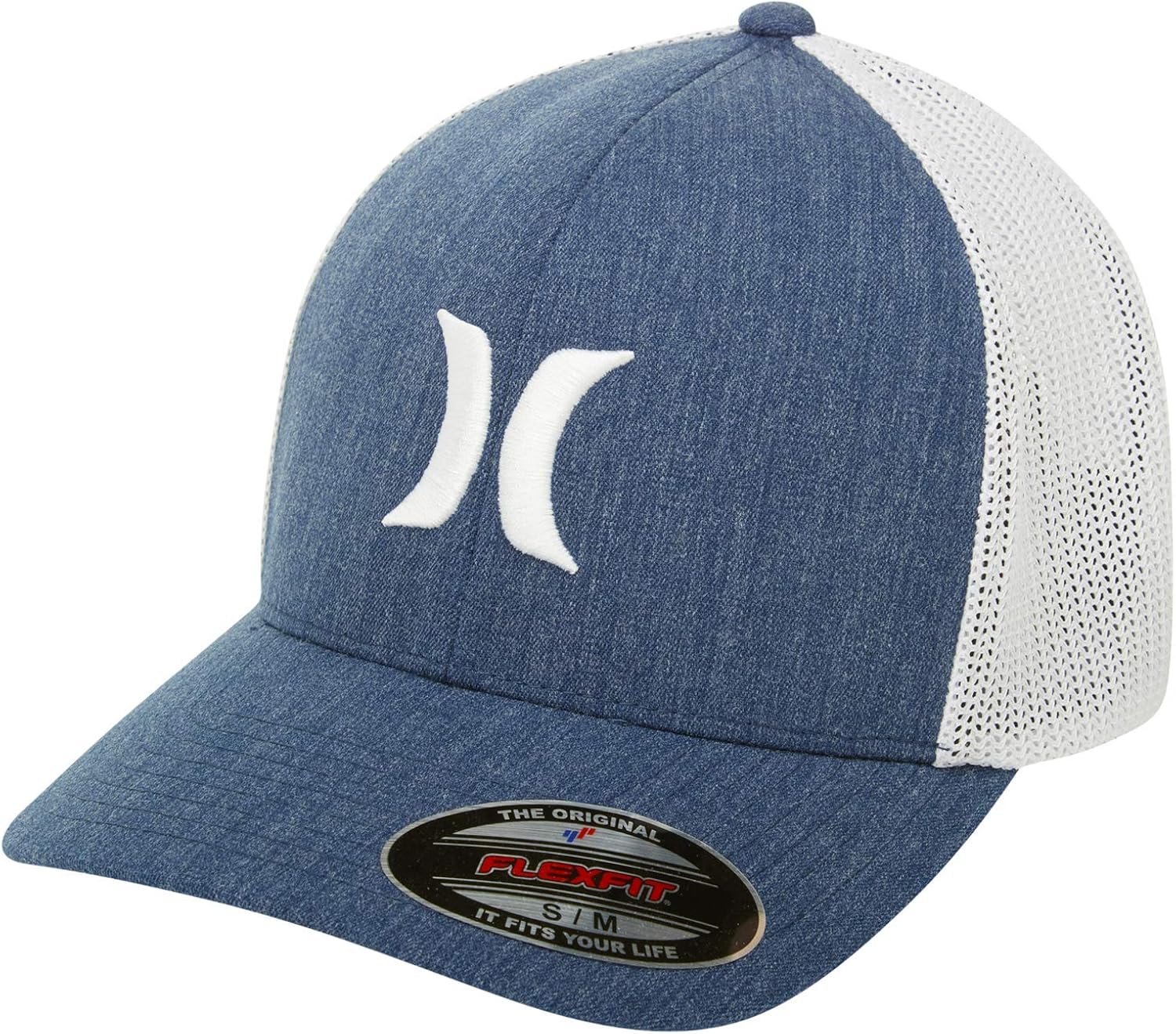 Hurley Men's Icon Textures Flexfit Baseball Cap: Clothing