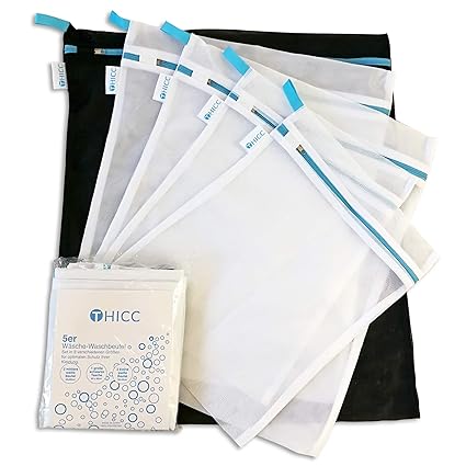 Wäschenetz Set, Wäschesack Schutz-Waschsack für Kleidung | Thicc Netz Wäschebeutel | Premium Qualität & Feine Maschen | Schut