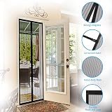 RnCop Magnetic Screen Door 90 x 210cm Heavy Duty Self Sealing Black view 7