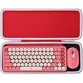 Aenllosi Hard Carrying Case Compatible with Logitech POP ICON Combo/POP Keys Mechanical Wireless Keyboard (Pink)(Case Only)
