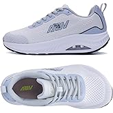 F FEESUR Women's Wide Toe Box Shoes Plantar Fasciitis Walking Shoes with Arch Support Orthotic Tennis Sneakers for Foot and Heel Pain Relief