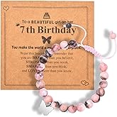 1-8 Years Old Birthday Gifts for Girl - Adjustable Birthday Bracelet for Little Girls with Pink & White Pearls, Birthday Gift Ideas for Daughter Niece Granddaughter Sister Girls