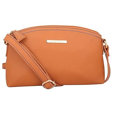 Lapis O Lupo Womens PU Tan Sling Bag