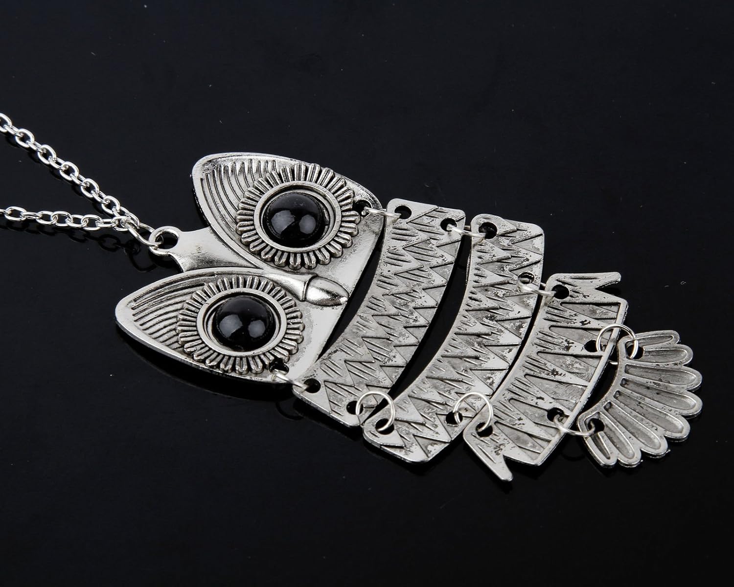 girisa silver metal pearl pendant necklace for women