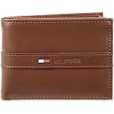 Tommy Hilfiger Men’s Leather Bifold Wallet Slim RFID Blocking Travel Wallet for Everyday Use