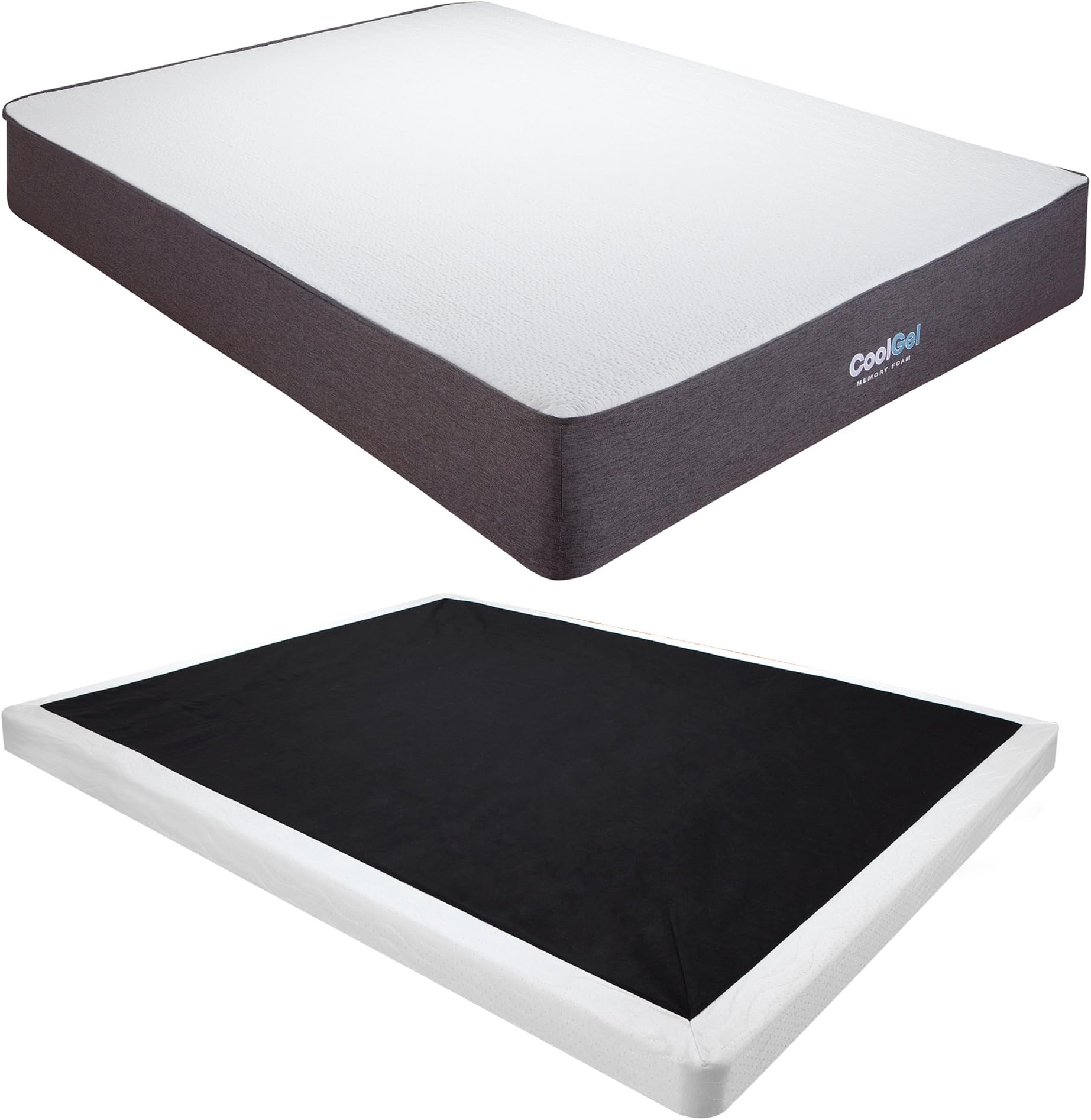 Classic Brands Cool Gel Ventilated Gel Memory Foam 10.5-Inch Mattress with 4-Inch Foundation