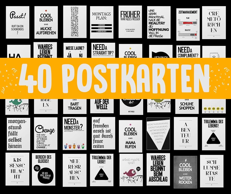 40 Sprüche Postkarten Coole Und Lustige Spruch Karten