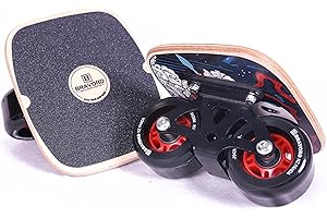 BRAVORD NZ Panda Roller Road Drift Skate with Cool Maple Deck Anti-Slip, Freeline Skate with PU Wheels and High Speed Bearing