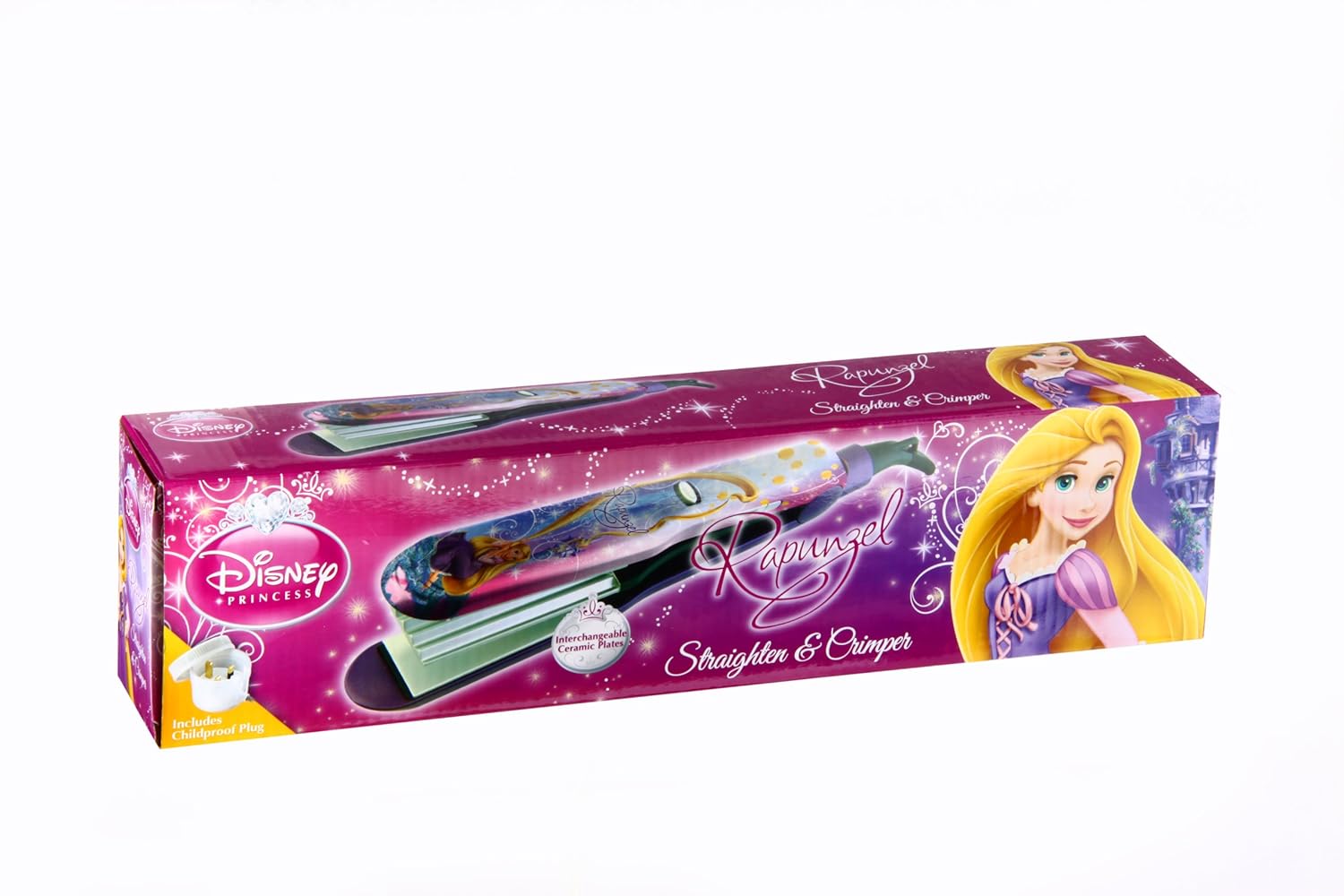 Disney Rapunzel Straightener And Crimper With Child Proof Plug