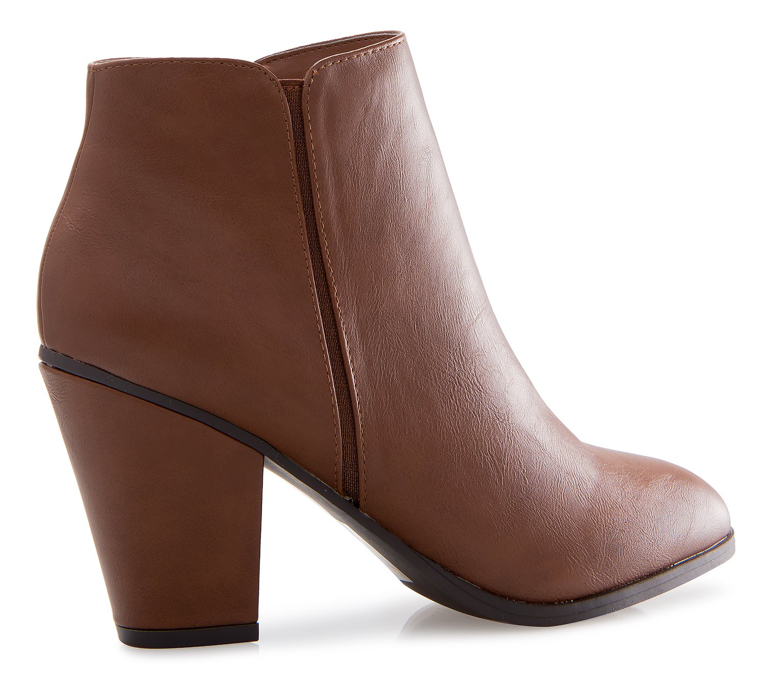 Olivia K Women's Casual Almond Toe Mid High Heel Ankle Bootie - Image 4