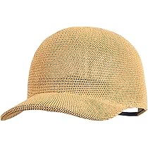 WITHMOONS Baseball Cap Summer Cool Paperstraw Cotton Mesh