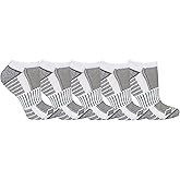 Columbia womens Cropped Crew Pique Footbed Socks, 6-pair