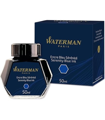 Amazon.com : Montblanc Ink Bottle Midnight Blue 109204 – Premium