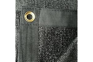 Xtarps 8 ft. x 20 ft. - 90% Shade, Black Color Sun Shade, Rectangle or Square Shade Sail, Great for Backyard, Patio, Kennel, Green House Shade Creation