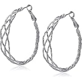 Guess Braided Hoop Earrings