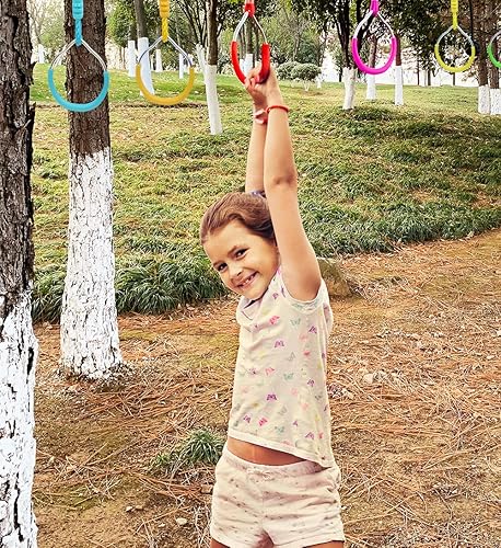 Backyard Ninja Ring Hang Gymnastic Fist Swing Monkey Bars Playground  Equipment Climbing Attachment Playground