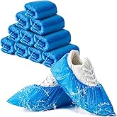 BOOMIBOO Shoe Covers Disposable Non Slip - 110 Pack (55 Pairs) | Premium Waterproof Recyclable Shoe Booties Covers for Indoors, Shoes Protectors Covers Fits Up To 11 US Men and 13 US Women
