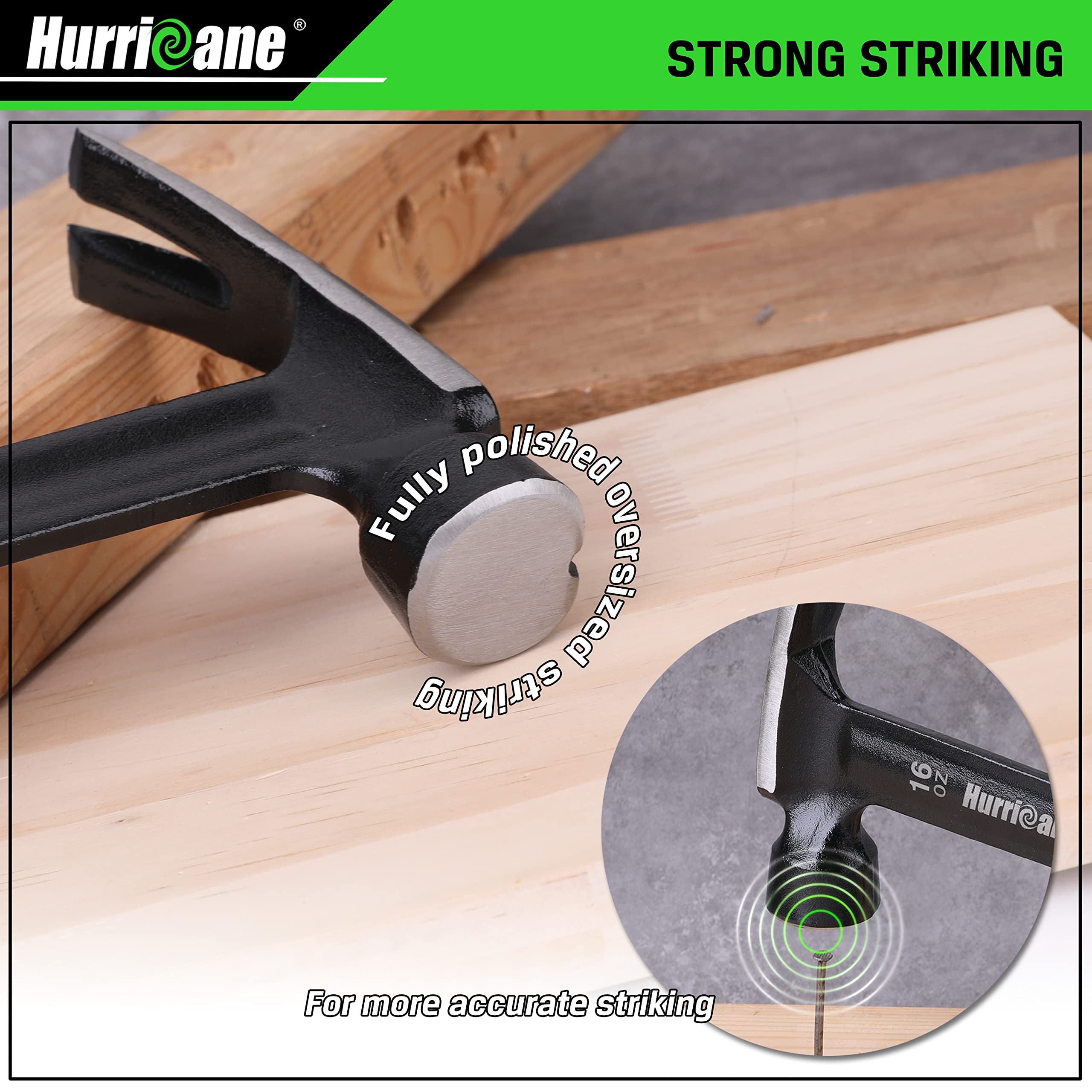 Magna Rip Claw Mua HURRICANE 16 oz Claw Hammer, Straight Rip Claw with Magnetic Nail ...