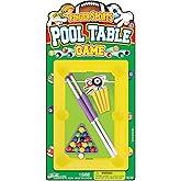 JA-RU 12 Inch Mini Pool Table Set (Mini Billiards) w/ 2 Cue Stick &amp; Pool Balls. Portable Travel Size Mini Arcade Game. Office Desk Toys &amp; Tabletop Games. Party Favors. 209